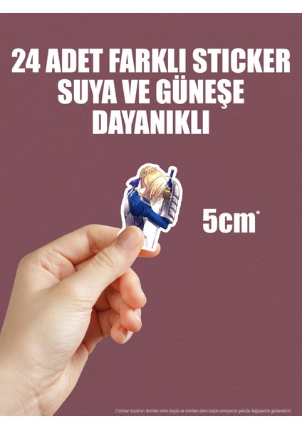 Fate Stay Night Anime Telefon Laptop Bullet Journal Yapışkanlı Folyo Sticker Paketi indirimleri