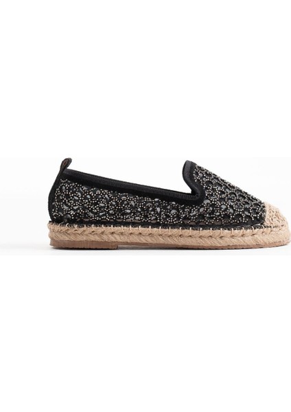 Dune Kadın Siyah Espadril Ayakkabı