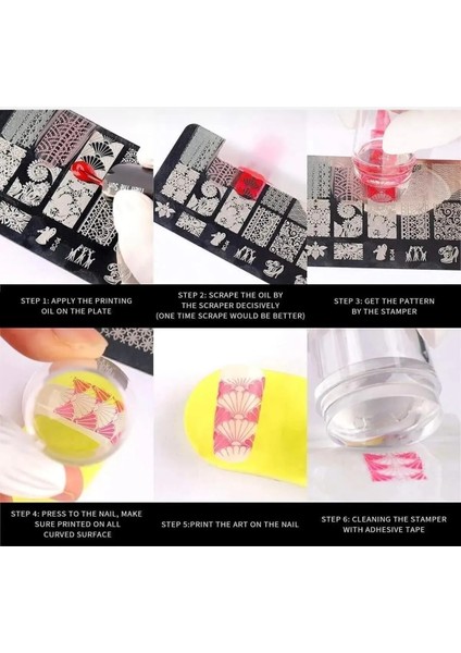 Tırnak (Nail) Rubatrend Stamper Kolay French ve Baskı Uygulama Aparat