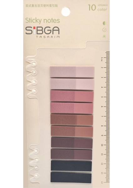 Şeffaf Renkli Postit Post-It Post It. Kitap Ayracı Ayraç Postit Sticker Not Kağıdı 200 Yaprak