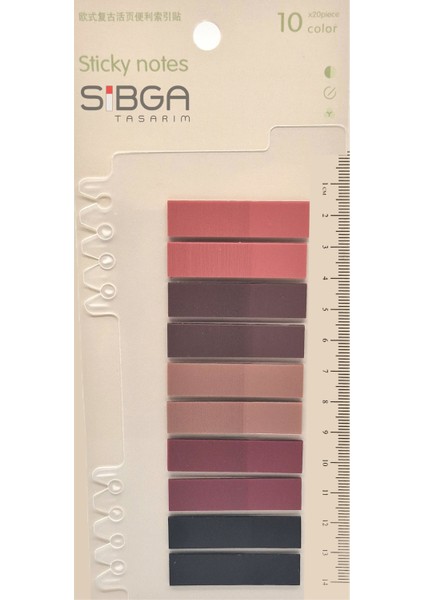 Şeffaf Renkli Postit Post-It Post It. Kitap Ayracı Ayraç Postit Sticker Not Kağıdı 200 Yaprak