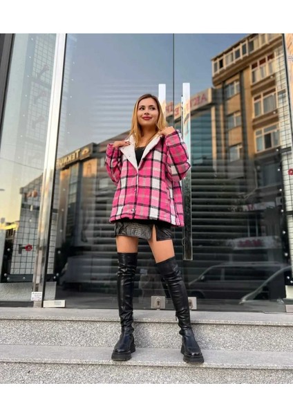 Kadın Kapüşonlu Pelüş Mont fiyatları