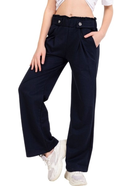 Kız Çocuk Pantolon Geniş Paçalı