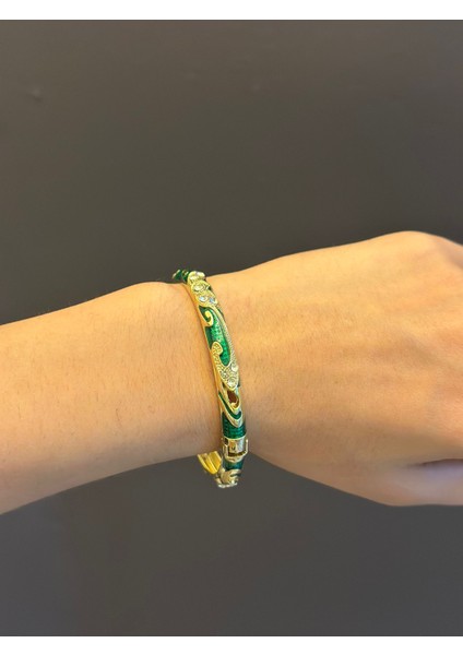 Çelik Mineli Desenli Kadın Kelepçe Bileklik fiyatları