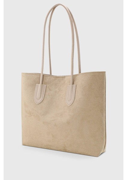 Süet Krem Kadın Retro Shopper El Ve Omuz Çanta 264 fiyatları