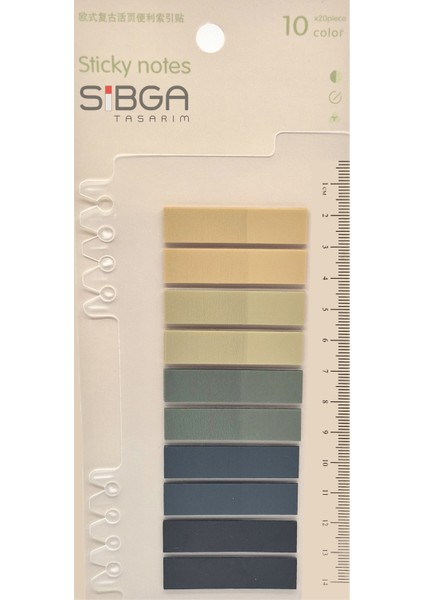 Şeffaf Renkli Postit Post-It Post It. Kitap Ayracı Ayraç Postit Sticker Not Kağıdı 200 Yaprak