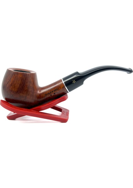 Sarı Yıldız 170 9mm. Filtreli Ebonit Saplı Pipo 237210