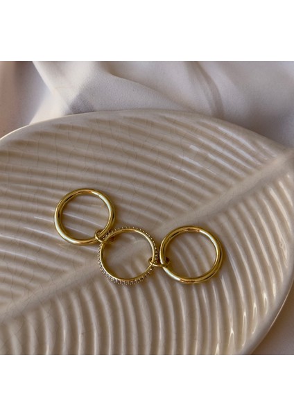 Gold Taşlı Birleşik Yüzük fiyatları