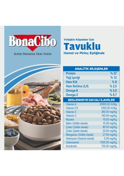 Adult Dog Tavuklu ve Balıklı Yetişkin Köpek Maması, 4 Kgr x 2 Adet, Tüm Irklar Için, Doğal, Şeker Içermez indirimleri