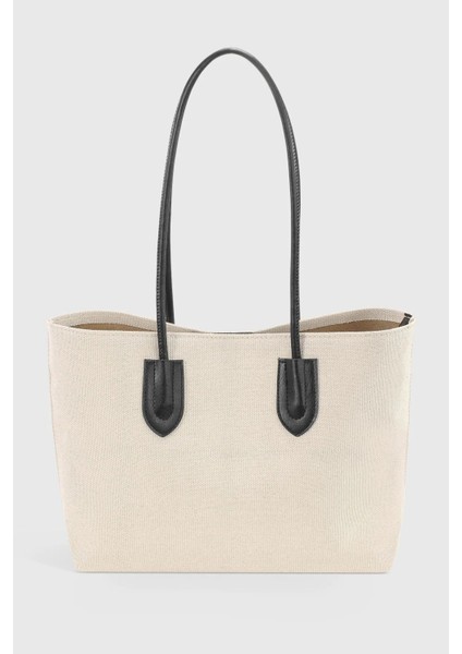 Soft Siyah Kadın Retro El Ve Omuz Shopper Çanta 264