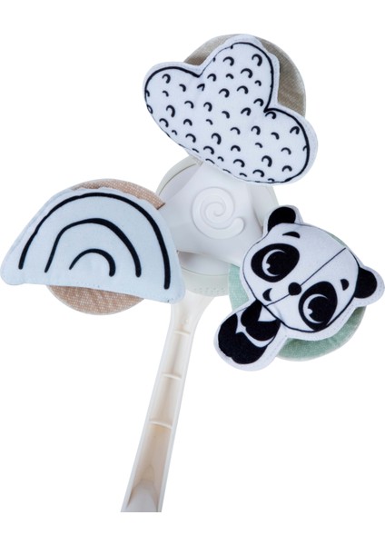 0-3 Yaş Müzikli Sevimli Panda Dönence Beşik ve Bebek Arabası Oyuncağı (Black & White Koleksiyonu) indirimleri