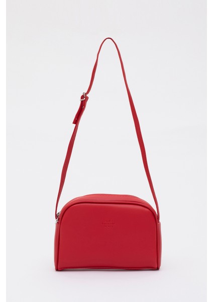 Kırmızı Shk25 Mini Urban Çapraz Askılı Tek Bölmeli Suni Deri Kol ve Omuz Çantası