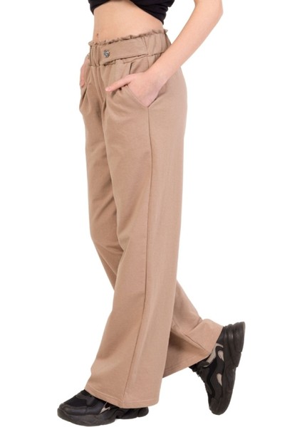 Kız Çocuk Pantolon Geniş Paçalı