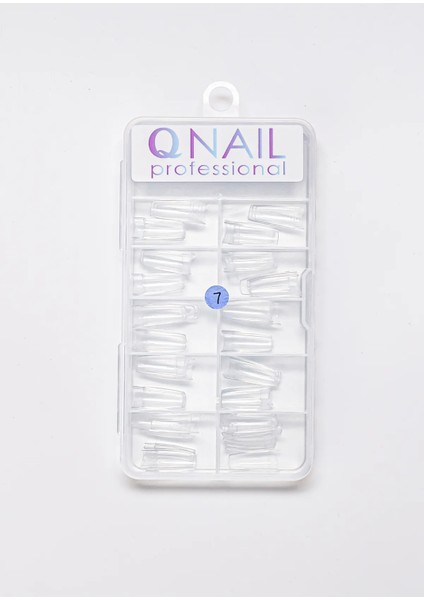 No: 7 100 Lü Tek Numaralı Tips Yarımay Şeffaf Rengi