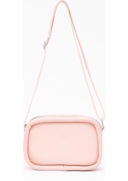 Pudra Shk62 Tek Bölmeli Suni Deri Ayarlanabilir Askılı Fermuarlı Çapraz Omuz Çantası