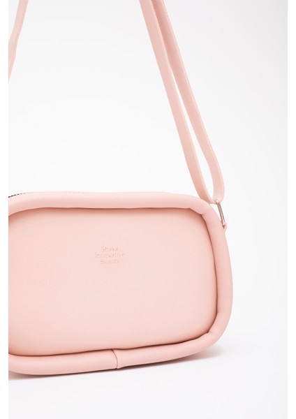 Pudra Shk62 Tek Bölmeli Suni Deri Ayarlanabilir Askılı Fermuarlı Çapraz Omuz Çantası