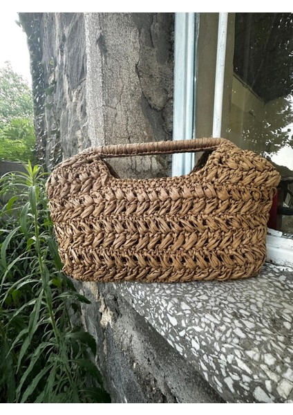 El Örgüsü Hasır Çanta