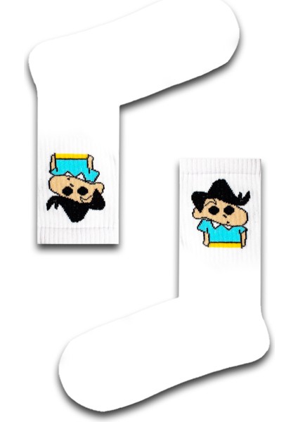 Kazama-Kun Desenli Unisex Atletik Çorap