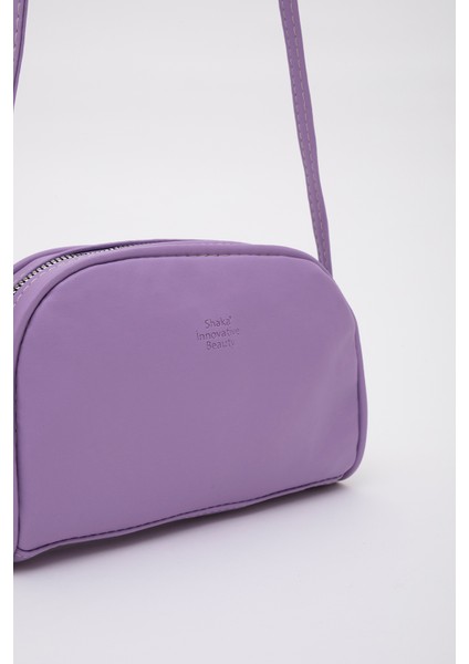 Lila Shk25 Mini Urban Çapraz Askılı Tek Bölmeli Suni Deri Kol ve Omuz Çantası