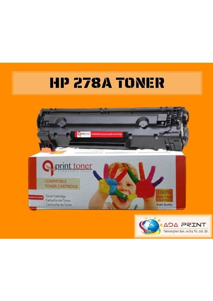 Qprint Toner Hp CE278A Muadil Toner 78A M1536 P1566 P1606