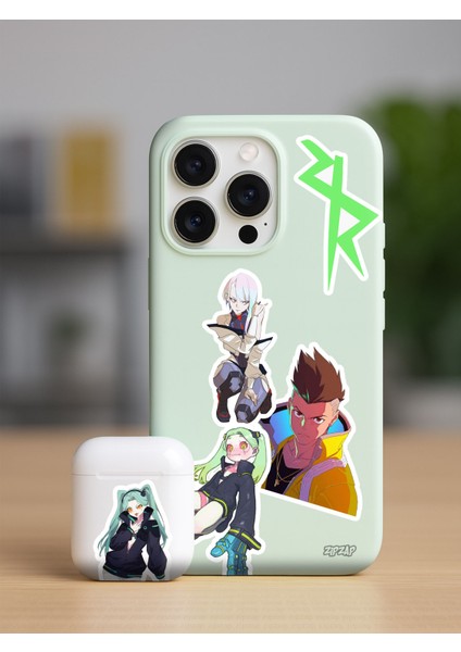 Cyberpunk Edgerunners Anime Telefon Laptop Bullet Journal Yapışkanlı Folyo Sticker Paketi fiyatları