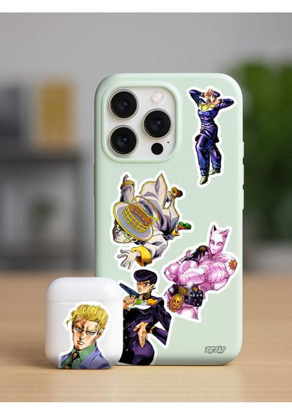 Jojo No Kimyou Na Bouken Part 4 Anime Telefon Laptop Bullet Journal Yapışkanlı Folyo Sticker Paketi fiyatları