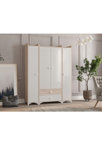 Swing Bdlp 050 4 Kapılı Dolap Sonomo