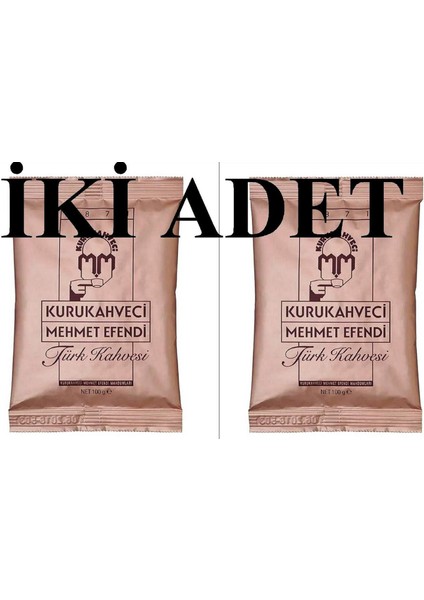 100 G*2 Poşet-Kurukahveci Mehmet Efendi Türk Kahvesi