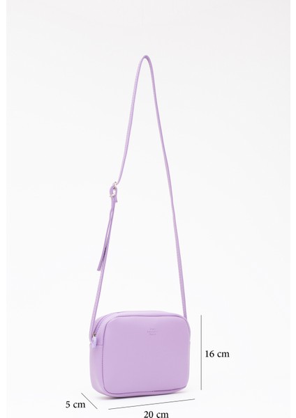 Lila U23 Suni Deri ,tek Bölmeli, Fermuarlı,süet Iç Kumaş, Ayarlanabilir Askılı, Mini Urban Omuz Çantası fiyatları