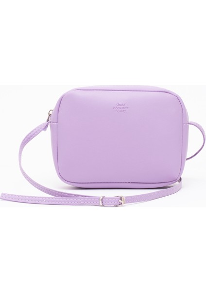 Lila U23 Suni Deri ,tek Bölmeli, Fermuarlı,süet Iç Kumaş, Ayarlanabilir Askılı, Mini Urban Omuz Çantası indirimleri