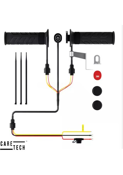 CT-E1956 Elcik Isıtma Motosikelt 5 Kademeli Isıtmalı Geçmeli Takım Motosiklet Gidon Evrensel fiyatları