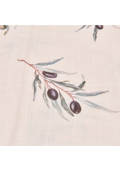 Soft Müslin Zeytin Desenli Kurulama Bezi - Beyaz - 40X60 cm fırsatları