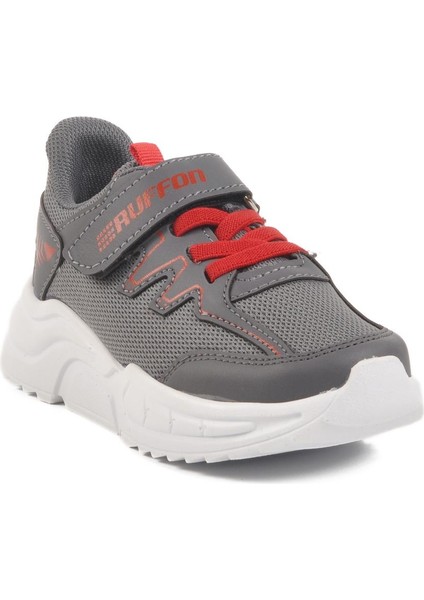 Ruffon 2320 F Füme-Kırmızı Çocuk Spor Ayakkabı