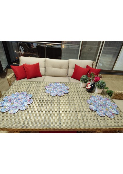 Hakiki Deri Amerikan Servis / Runner – Çiçek Desenli 1 Adet modelleri