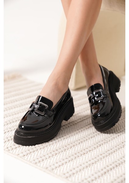 Terry Rugan Siyah Kadın Loafer fırsatları