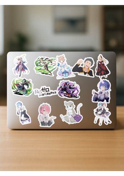 Re Zero Anime Telefon Laptop Bullet Journal Yapışkanlı Folyo Sticker Paketi fırsatları