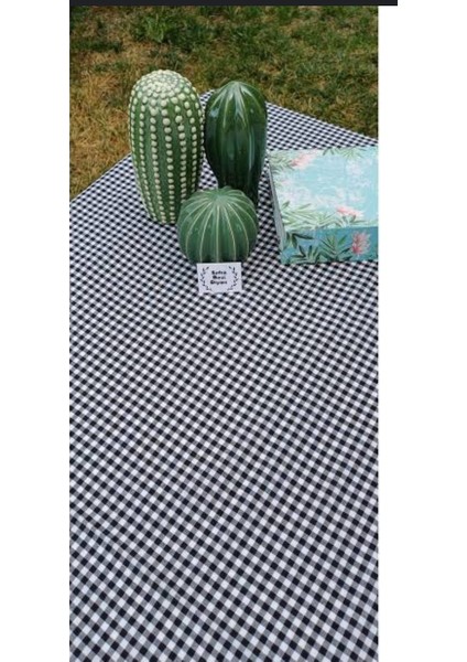 Siyah Ekoseli Sofra Bezi – 160X160 cm | Modern ve Masa Şıklığı fiyatları