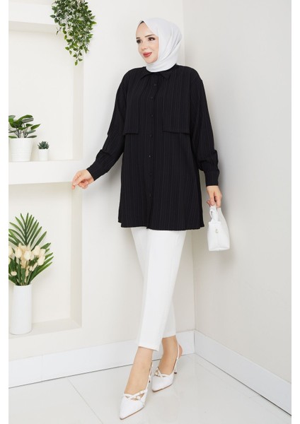 Kadın Belden Kuşaklı Gömlek -PMK434 fiyatları