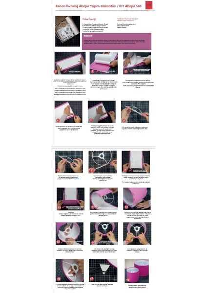 Ø47X20 cm Opak Beyaz Sert PVC Abajur Başlığı Yapım Paneli – DIY Kendin Yap Silindir / Yuvarlak Lambader ve Abajur Başlık Yapım Malzemesi | E27 Uyumlu, Kağıt veya Folyo Değildir, Ezilmez Yırtılmaz