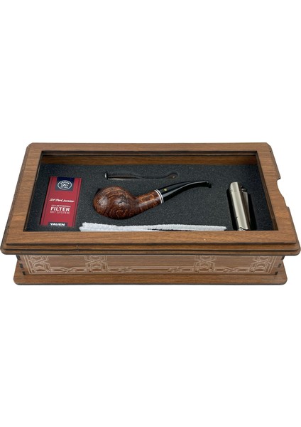 Özel Ahşap Kutusunda Şahin Pipo Seti Model - 3 fiyatları