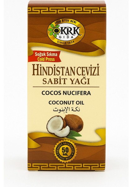 Doğal Soğuk Sıkım Hindistan Cevizi Yağı 50 ml fiyatları