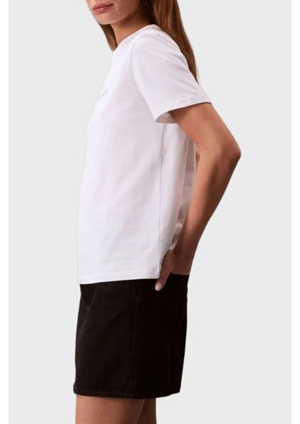 % 100 Pamuk Regular Fit Bisiklet Yaka Logolu T Shirt LV047C912GYAA Bayan T Shirt LV047C912G Yaa indirimleri