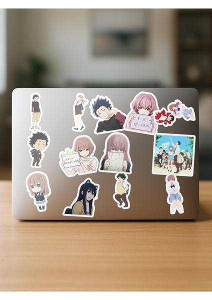 Koe No Katachi Anime Telefon Laptop Bullet Journal Yapışkanlı Folyo Sticker Paketi fırsatları