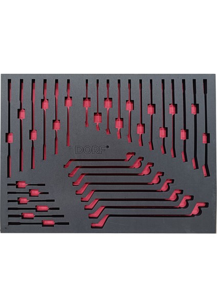 Takım Arabası Içi Düzenleyici Boş Eva Organizer Anahtarlar Için 32 Adet Bölmeli Sünger 55,5cm x 41 cm