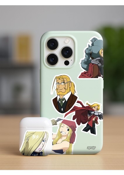 Fullmetal Alchemist Brotherhood Anime Telefon Laptop Bullet Journal Yapışkanlı Folyo Sticker Paketi fiyatları