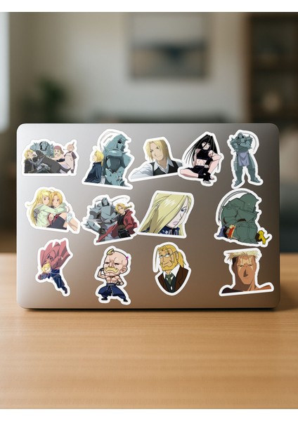 Fullmetal Alchemist Brotherhood Anime Telefon Laptop Bullet Journal Yapışkanlı Folyo Sticker Paketi fırsatları