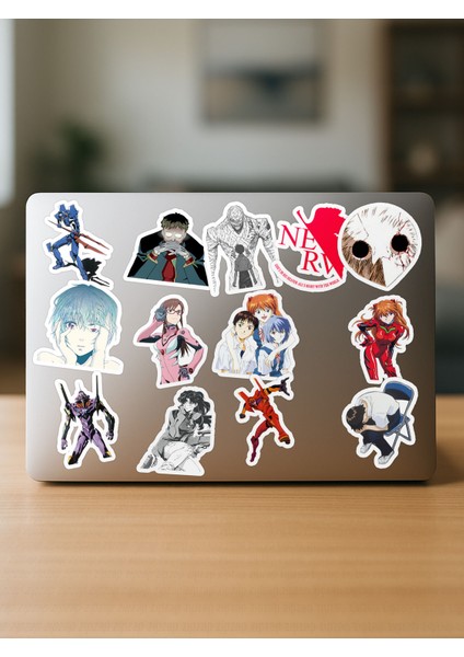 Neon Genesis Evangelion Anime Telefon Laptop Bullet Journal Yapışkanlı Folyo Sticker Paketi fırsatları