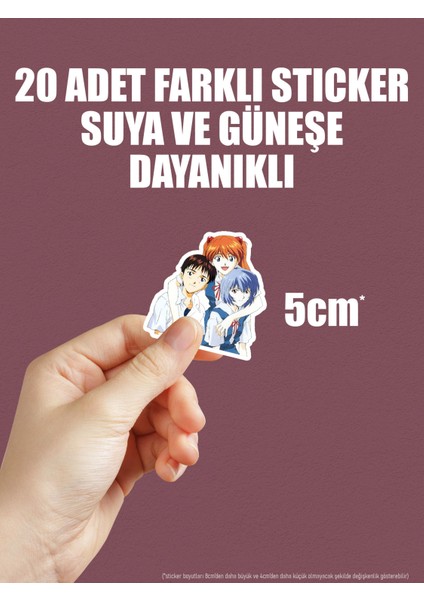 Neon Genesis Evangelion Anime Telefon Laptop Bullet Journal Yapışkanlı Folyo Sticker Paketi indirimleri