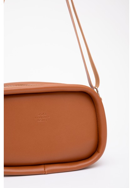 Taba Shk62 Tek Bölmeli Suni Deri Ayarlanabilir Askılı Fermuarlı Çapraz Omuz Çantası