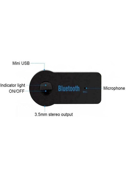 Bluetooth Araç Kiti 3.5mm Aux Ses Kablosu Stereo Destekli Telefon Müzik Alıcı Cn Wireless Oto Teyp Mic modelleri